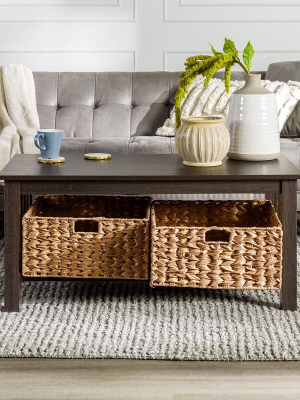 Mission Storage Coffee Table with Baskets