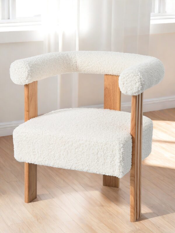 Walker Edison | Boucle Barrel Accent Chair