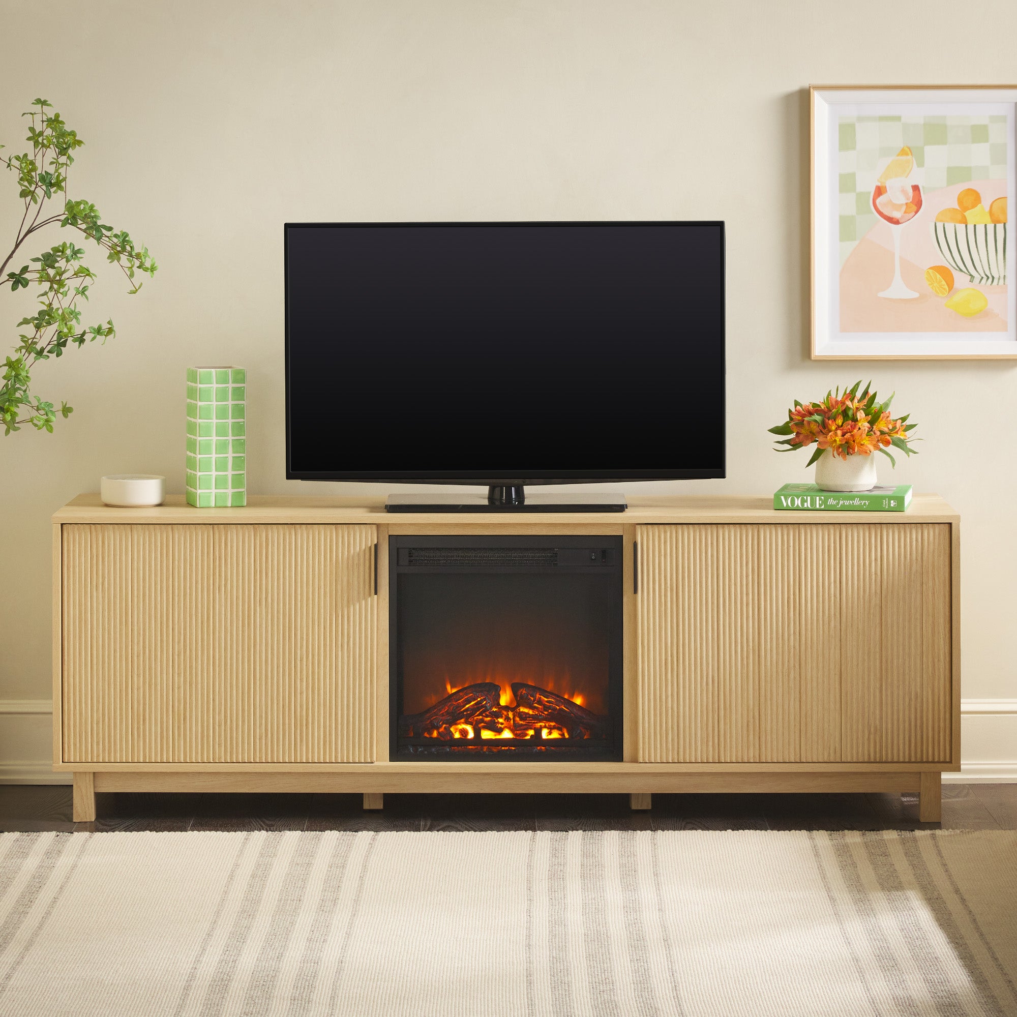 Modern_TV_Stand_with_fireplace_sliding_reeded_doors_for_cozy_scandivanian_look_n_feel