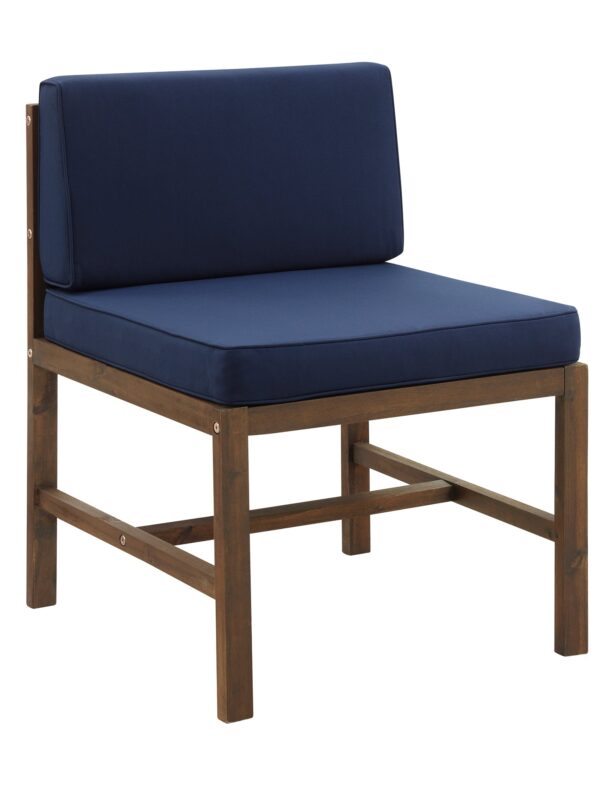 Sanibel Modular Outdoor Acacia Armless Chair