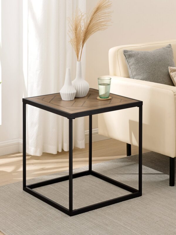 Parquet 20" Square Side Table