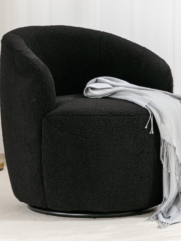 Walker Edison | Teddy Swivel Barrel Accent Chair