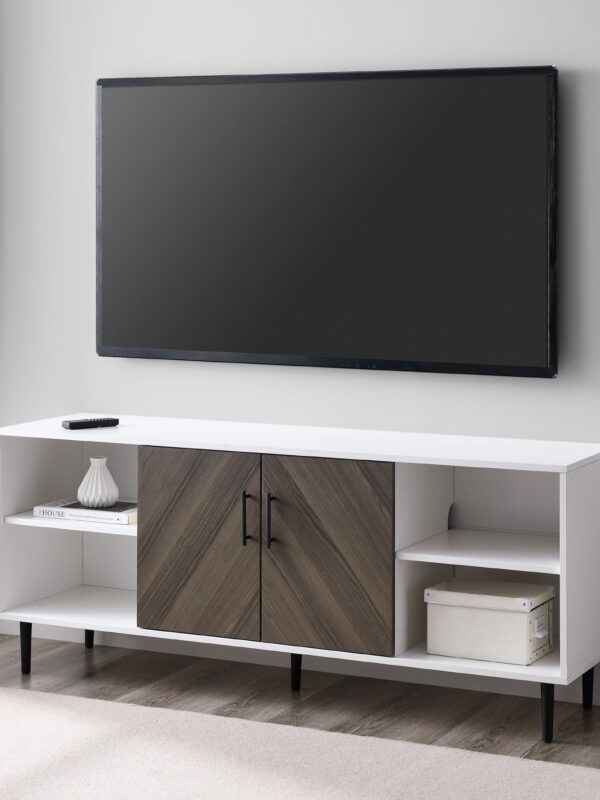Bookmatch 2-Door TV Stand