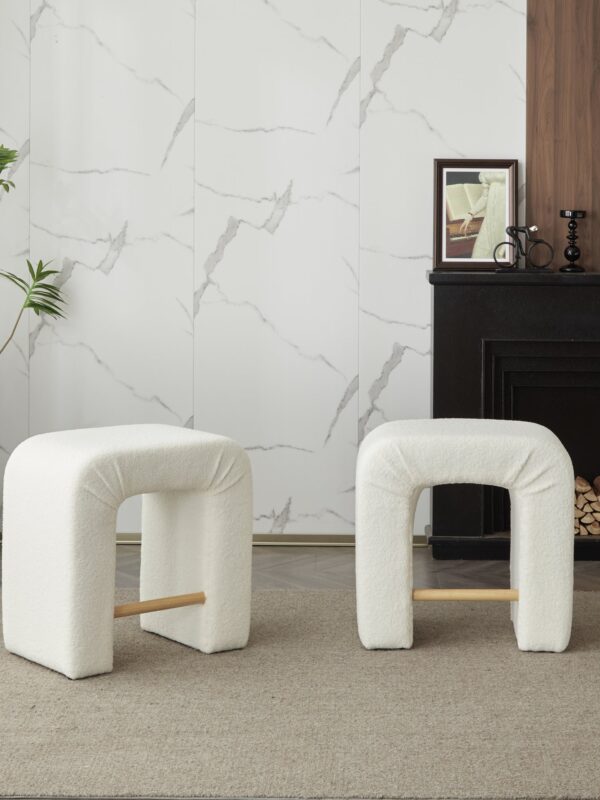Walker Edison | Boucle Stool Set of 2
