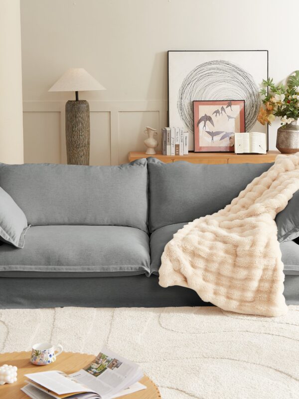 Walker Edison | Modern Comfy Pillow Top Loveseat Sofa