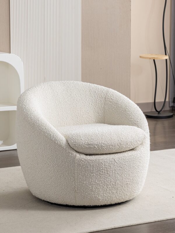 Walker Edison | Boucle Swivel Chair