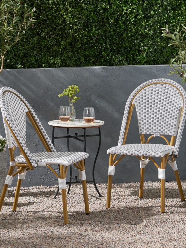 Walker Edison | French Bistro Patio Chat Set