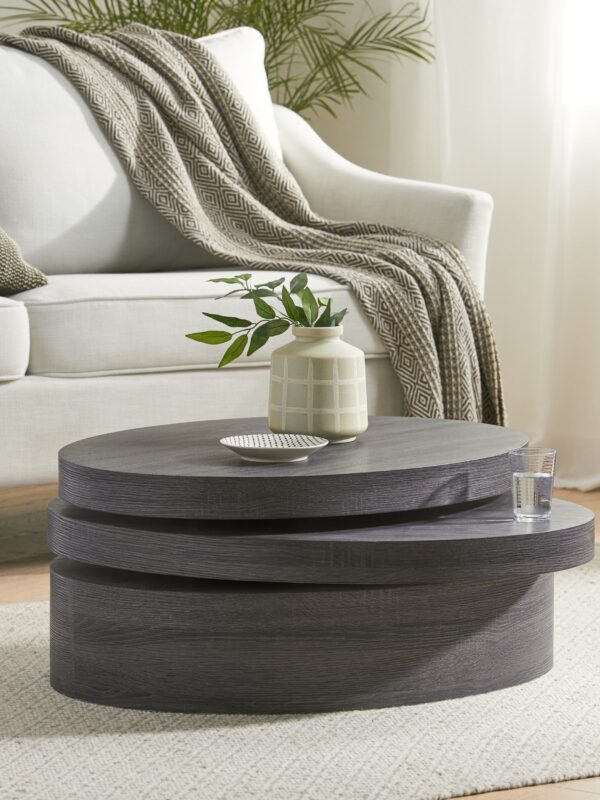 Walker Edison | Minimalist Rotating Coffee Table