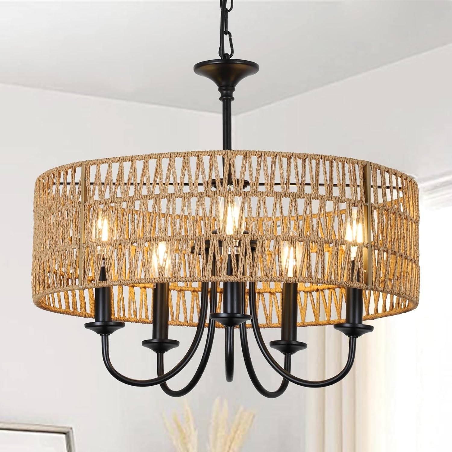Walker Edison | Modern Farmhouse Chandelier Light Fixture