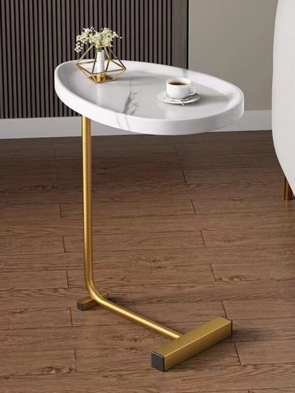 Walker Edison | Marble-Like Sofa Side Table