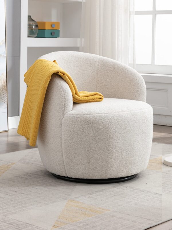 Walker Edison | Teddy Swivel Barrel Accent Armchair Chair