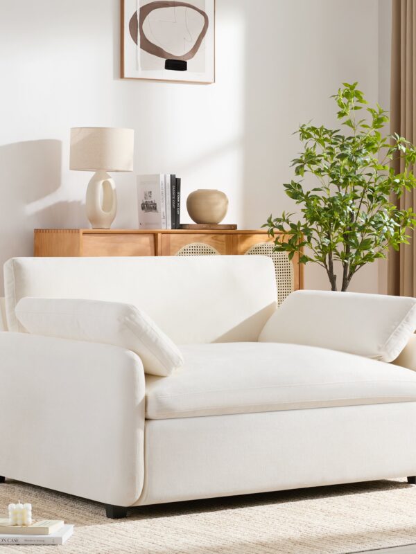 Walker Edison | Oversized Chenille Single Accent Chair