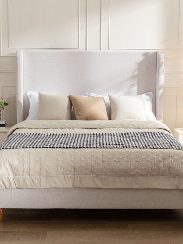 Walker Edison | Harper Tall 54" Headboard Upholstered Queen Bed