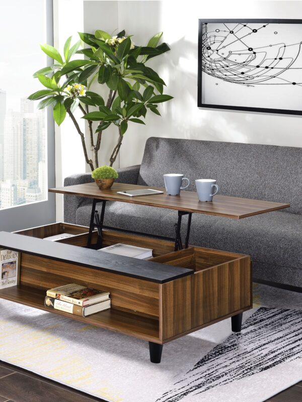 Walker Edison | Avala Convertible Coffee Table and Desk w/Lift Top