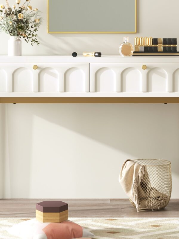 Walker Edison | Contemporary Modern Makeup Vanity Desk