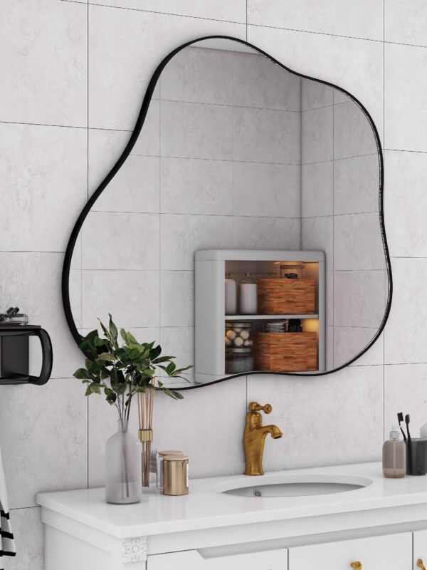 Walker Edison | Cloud-Shaped Metal Accent Wall Mirror